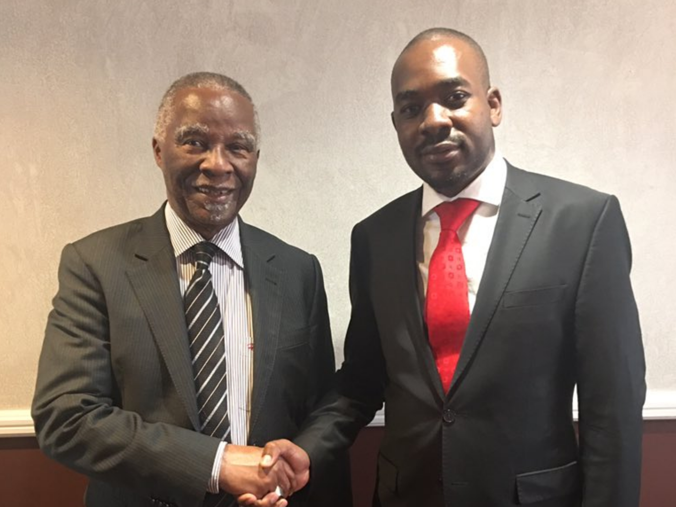 Nelson Chamisa confirms that Mbeki is in the country for dialogue talks ...